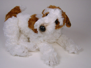 wire fox terrier stuffed animal