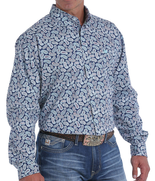 mens navy blue western shirts