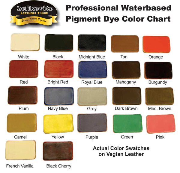 Zeli Waterbased Color Chart