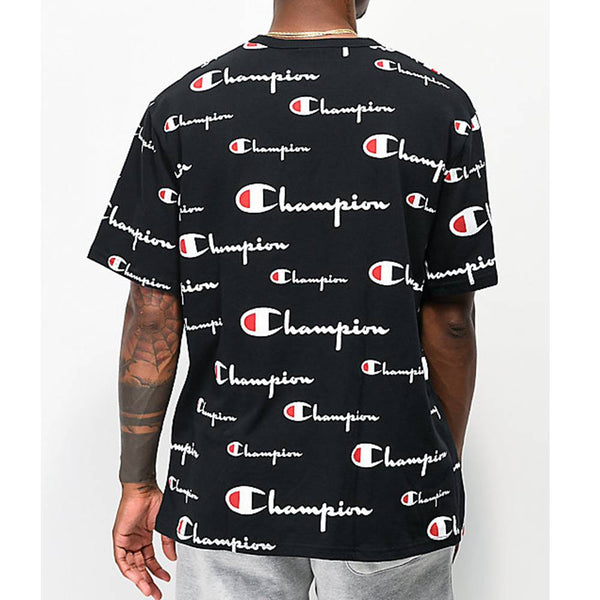 champion shirt with champion all over it