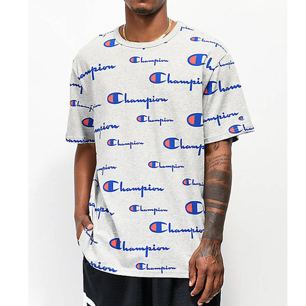 champion logo all over shirt