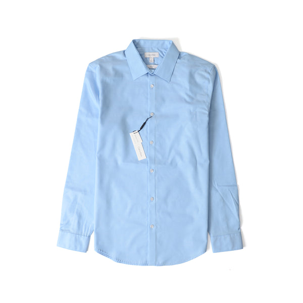 waterstof lezing genoeg Calvin Klein Men's Long Sleeve Button Down Solid Shirt Light Blue – HiPOP  Fashion