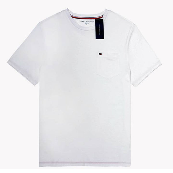 tommy hilfiger plain white t shirt