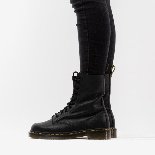 womens black mid calf leather boots