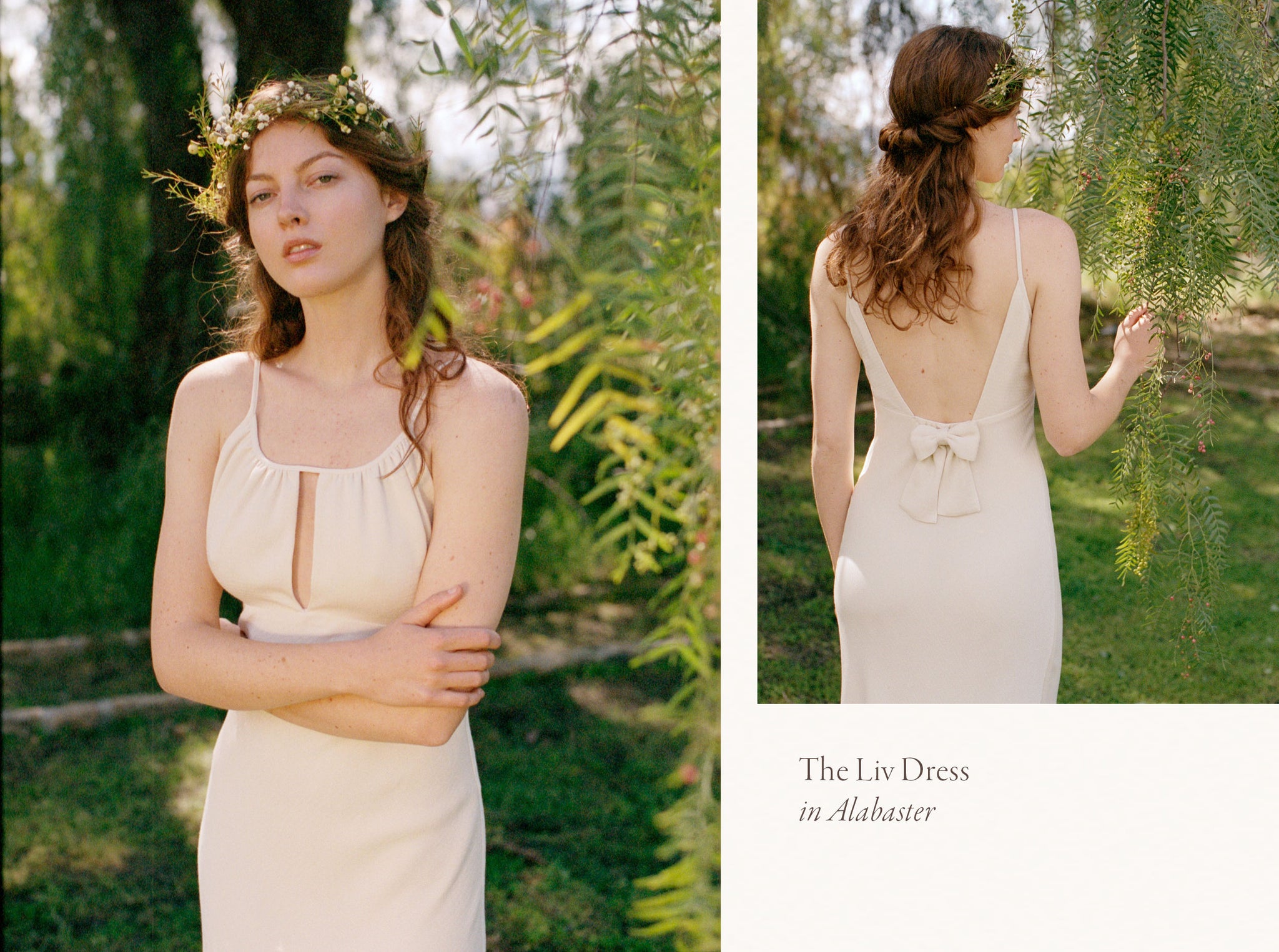 The Liv Dress in Alabaster