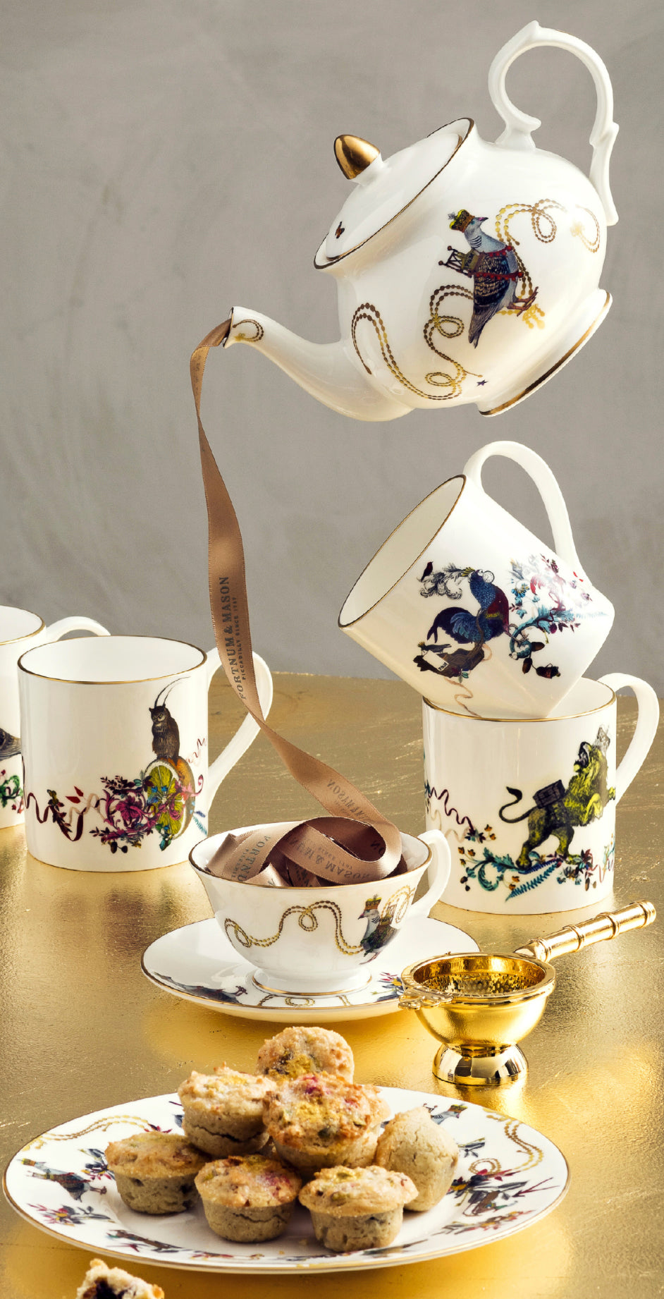 Artist Kristjana S Williams exclusive ceramics collection for Fortnum & Mason