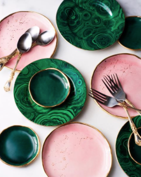 Pink and green ceramics from Suite One Studio A Leap of Style Gift Guide