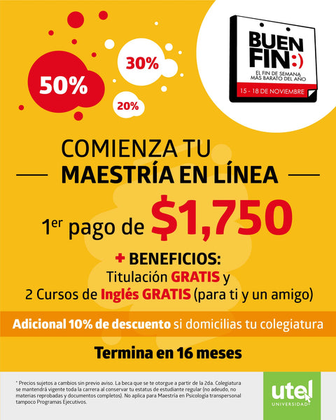 Promocion De Maestrias En El Buen Fin Utel Universidad Utel