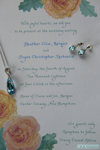 watercolor wedding invitation