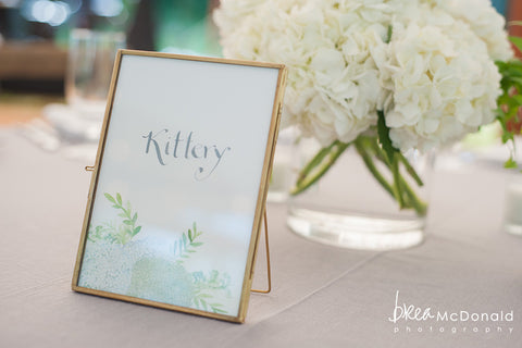 floral table number