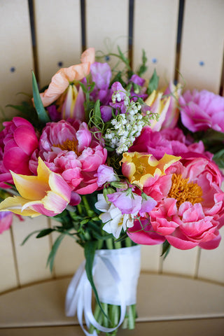 Wedding day flowers