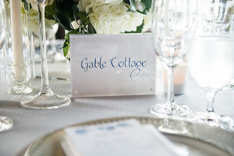 wedding table sign