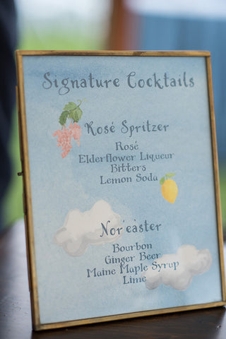 signature drink sign