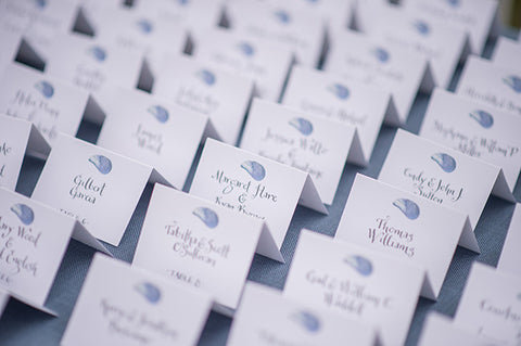 mussel shell escort cards