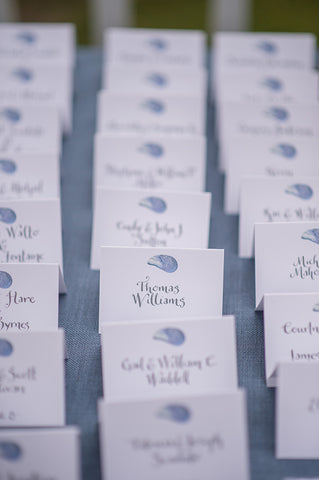 calligraphy escort cards