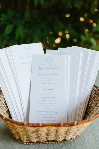 Basket of Ceremony Programs