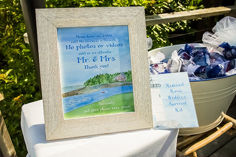 Custom wedding signs no photos