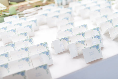 hydrangea escort card