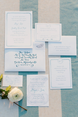 Full wedding invitation suite