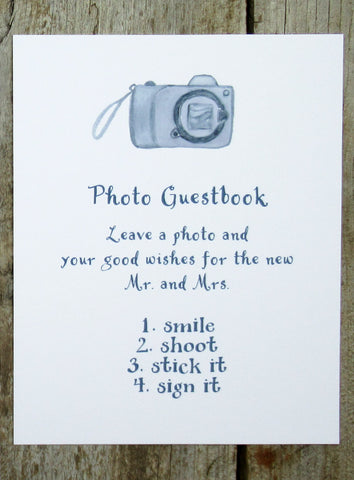 photo guest book sign
