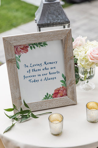 loving memory sign