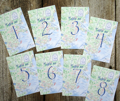 York Maine Map table numbers
