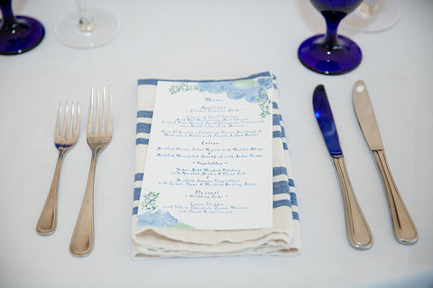 Martha's Vineyard wedding menu