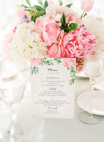 peony menu