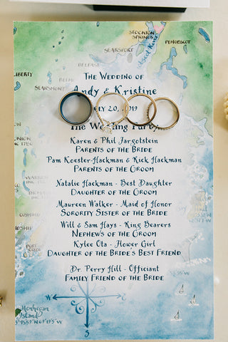 wedding reception program