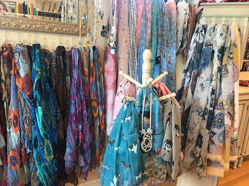 pretty scarves at Visibility