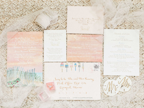 custom wedding invitation