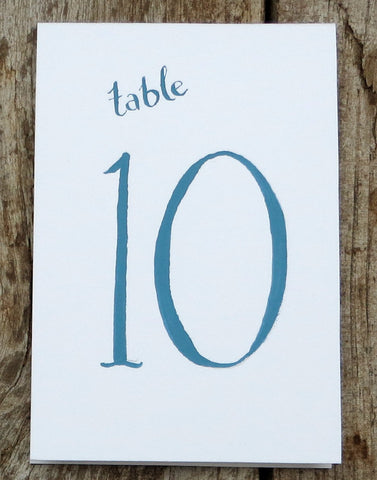 Table number