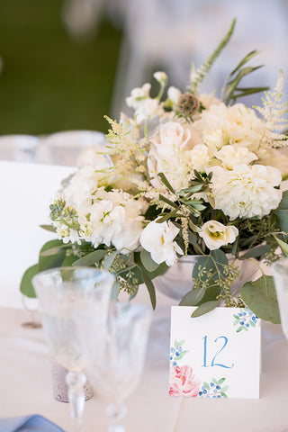 Peony table number