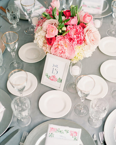 peony table number