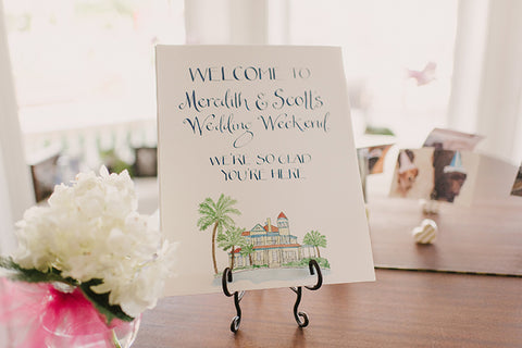 wedding welcome sign