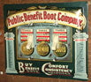 Public Benefit Boot Company tin reproduction double switch plate.