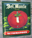 Switch Cover made from a vintage Del Monte Tomatoes tin.
