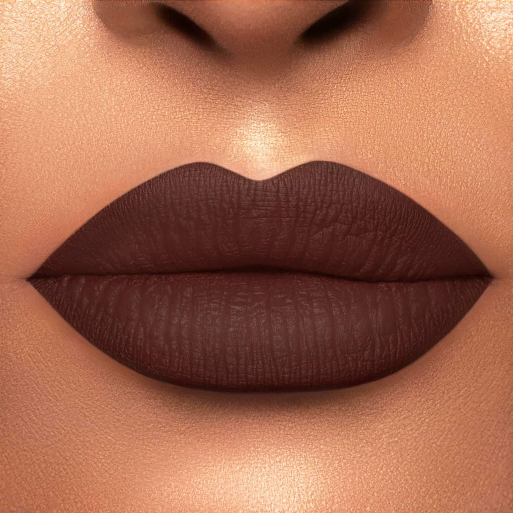 CHOCOLATE WASTED- Dark Brown Liquid Matte Lipstick - Dose of Colors