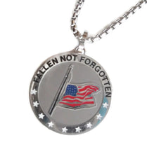 Load image into Gallery viewer, FALLEN HERO - FLAG @ HALF-MAST Pendant or Dog-tag
