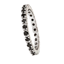 Load image into Gallery viewer, WIDOWS 3rd RING  Sterling Silver Eternity Band
