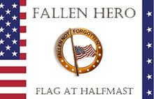 Load image into Gallery viewer, Fallen Hero 1.5 &quot; Round Enamel Pin
