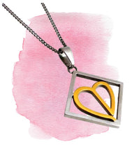 Load image into Gallery viewer, BROKEN HEART  Stainless Steel Reversible Pendant
