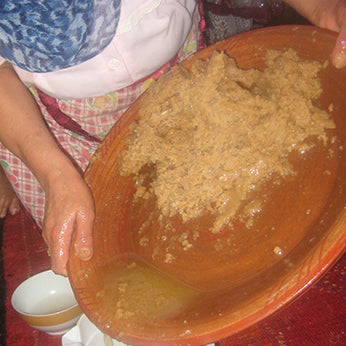 Argan oil being poured