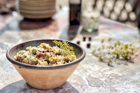 Krydret quinoa med nødder