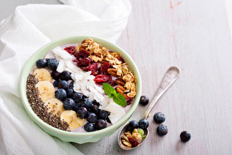 chia smoothie bowl med økologiske chiafrø