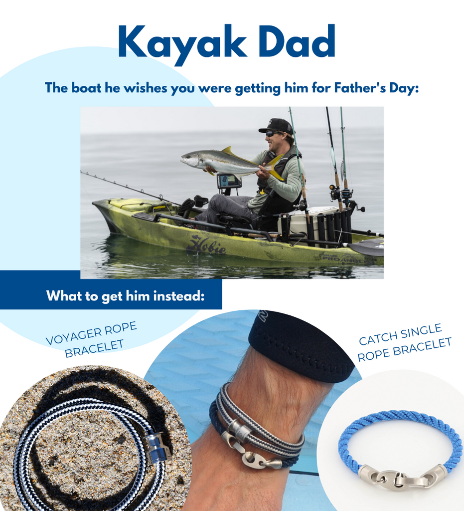 Fathers Day gifts for boaters including voyager stainless steel rope bracelet catch single rope bracelet for men