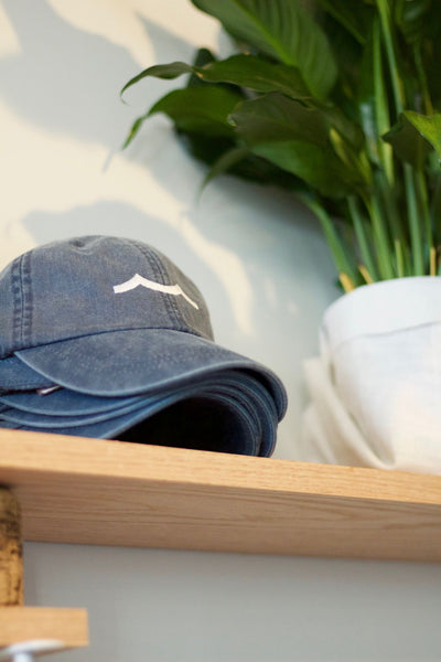 Sailormade Signature Hat in Faded Navy with white embroidery 