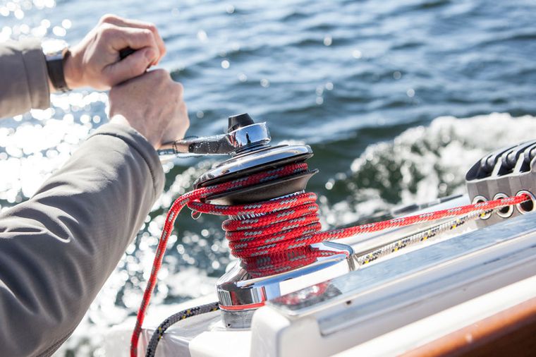 manual sailboat winch