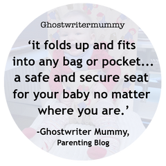 Ghostwriter Mummy's Totseat review: 'safe and secure seat'