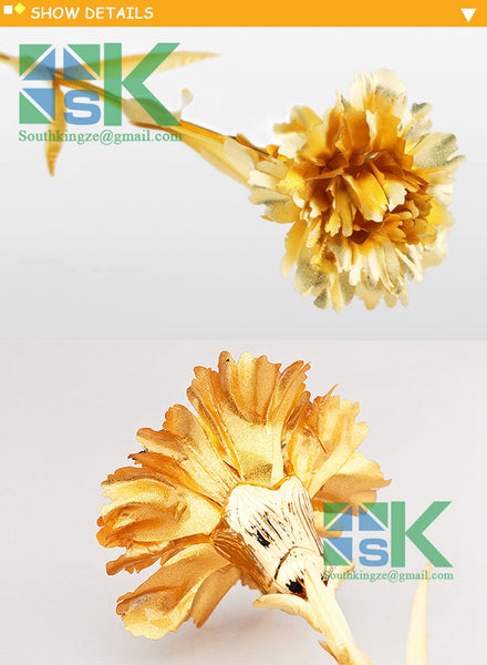 gold foil flower